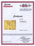 John Adams Free Franked Signature -- With University Archives COA